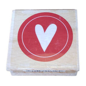 Valentine Love Heart Studio G Idea House Wood Mounted Rubber Stamp Hampton Art